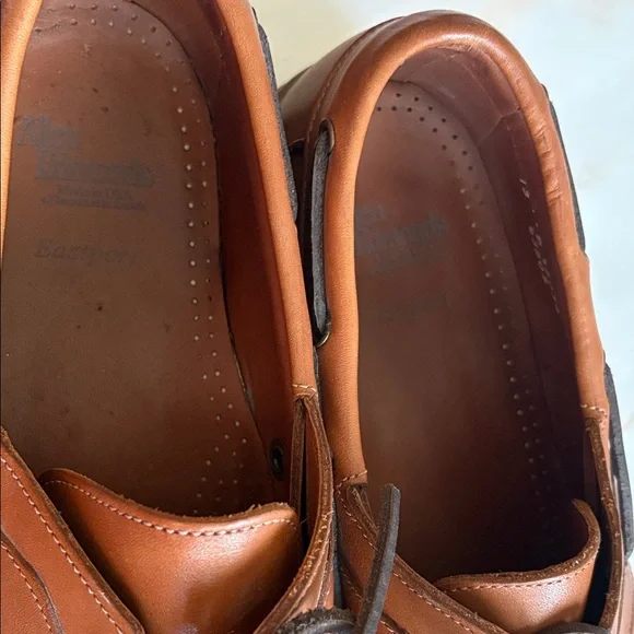 Allen Edmonds Tan Leather Boat Shoes - Picture 3 of 3